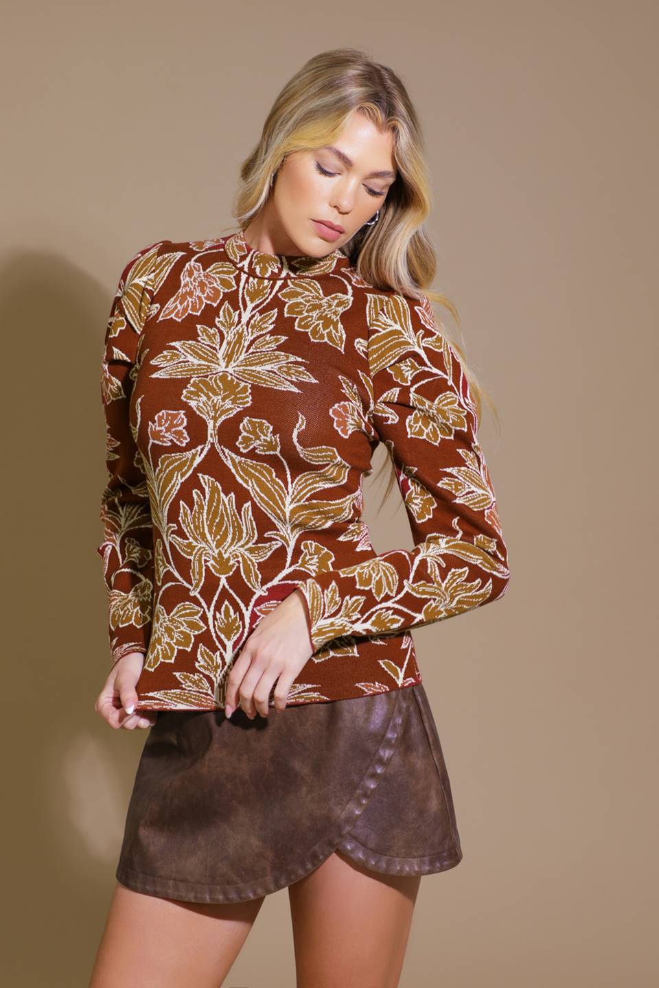 WARM AFTERNOONS JACQUARD SWEATER TOP Flying Tomato
